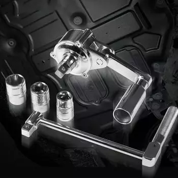 Инструмент для снятия гаек из хром-ванадиевой стали, прочный, экономящий труд инструмент для разборки гаек, наборы инструментов для ремонта автомобильных шин, гаечный ключ чёрный