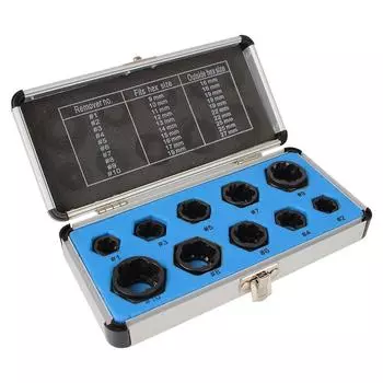 Инструмент для снятия гаек с болтов 10 шт./набор, набор для извлечения поврежденных винтов, набор ручных инструментов для снятия головок гаек с болтов