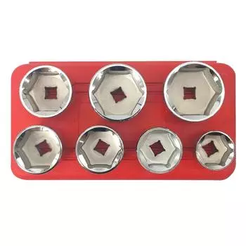 Инструмент для снятия головки масляного фильтра 24 мм 27 мм 29 мм 30 мм 32 мм 36 мм 38 мм набор из 7 предметов CHINA