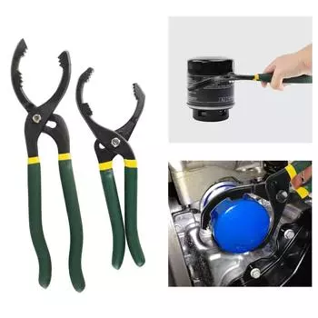 Инструмент для снятия и разборки масляного фильтра, гаечный ключ зажимного типа, плоскогубцы для масляного фильтра, разводной ключ 10/12 дюйма для ремонта грузовиков и автомобилей, универсальные плоскогубцы из углеродистой стали 10 inch