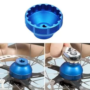 Инструмент для снятия каретки с 16 пазами BBT-69.2, инструмент для поддержки нижней опоры, совместимый с Shimano, SRAM, Chris King, Campagnolo и т. д. синий