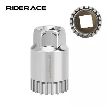 Инструмент для снятия каретки велосипеда, ключ для ремонта шлицев с квадратным отверстием на 20 зубцов, инструменты для снятия шлицев с отверстий для шоссейного велосипеда, инструменты для ремонта горного велосипеда серебряный