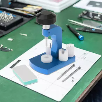 Инструмент для снятия комплекта для открывания задней крышки часов. Прочный металлический ручной съемник премиум-класса. синий