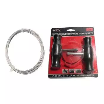 Инструмент для снятия лобового стекла автомобиля, высокопрочная проволока для резки оконного стекла и ручка