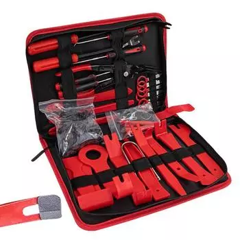 Инструмент для снятия отделки салона автомобиля, 102 шт., набор для снятия дверной панели, съемник для ремонта обивки автомобиля, радио, автомобильные зажимы для DVD синий