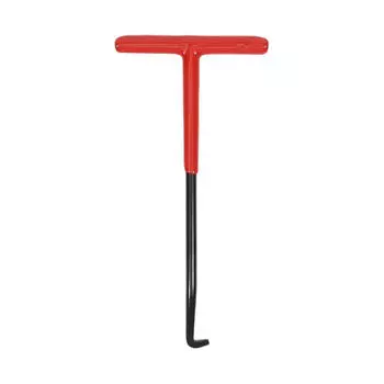 Инструмент для снятия пружин мотоциклетного выхлопа Т-образная рукоятка Пулер Установщик Съемник Ремонтный комплект для пружин трубы Универсальная посадка Сверхпрочный металлический аксессуар One Size красный