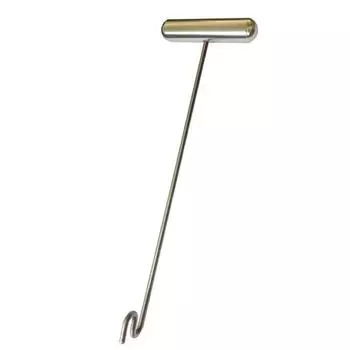 Инструмент для снятия рыболовных крючков с эргономичной рукояткой Портативный из нержавеющей стали Рыболовный Дехукер Алюминиевый Съемник Крючков для Акулы серебряный