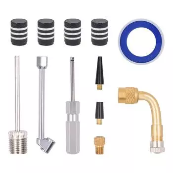 Инструмент для снятия сердечника клапана Инструмент для снятия шин 12 шт. Инструменты для ремонта шин Инструмент для снятия сердечника клапана Противоскользящая ручка для тачек газонокосилок CHINA