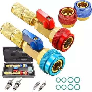 Инструмент для снятия сердечника клапана R134A R1234YF, инструмент для снятия сердечника клапана кондиционера, холодильного оборудования Schrader с резиновым уплотнительным кольцом