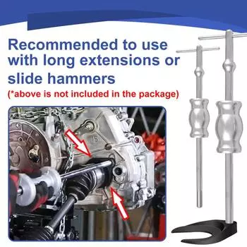 Инструмент для снятия шарнира оси CV 48 мм с гайкой, адаптер для скользящего молотка CV, крепление шкива оси переднего привода чёрный