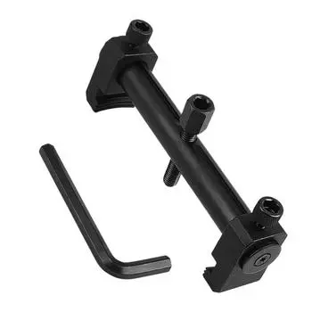 Инструмент для снятия шкива коленчатого вала, портативный стальной съемник шкива двигателя, регулируемое снятие ремня коленчатого вала с противоскользящей резьбой чёрный