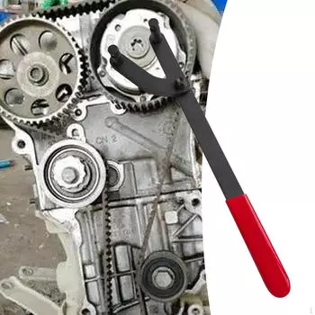 Инструмент для снятия шкива распредвала 40,5 см Регулируемый болт Стальная фиксация звездочки распредвала