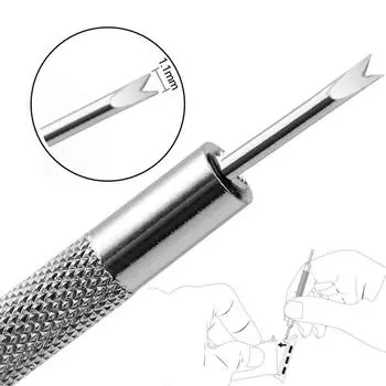 Инструмент для снятия соединительного штифта пружинного стержня для ремонта кожаного ремешка для часов серебряный