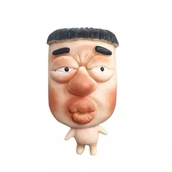 Инструмент для снятия стресса Щипковая музыкальная маска Выражение лица Персонаж Быстро сжимающая игрушка Коллега One Size