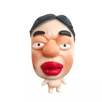 Инструмент для снятия стресса Щипковая музыкальная маска Выражение лица Персонаж Быстро сжимающая игрушка Коллега One Size
