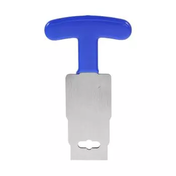 Инструмент для снятия заглушки бассейна с рукояткой, Модернизированный металлический инструмент для снятия седла глазка для надземного и заглубленного бассейна, заглушки спа, форсунки, впускные фитинги One Size синий