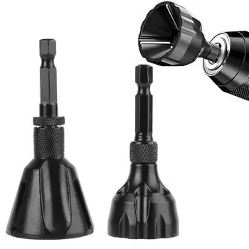 Инструмент для снятия заусенцев с болтов-крючков Лезвия из вольфрамовой стали Инструменты для удаления заусенцев с резьбовой галтели Шестигранная заглушка Адаптер для электродрели Набор для снятия фаски 5-25 мм 3-20 мм S 3-20mm