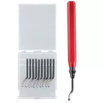 Инструмент для снятия заусенцев с лезвия, рукоятка, заусенец, быстрорежущая сталь