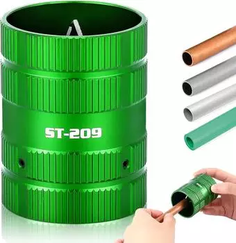 Инструмент для снятия заусенцев с труб, профессиональный инструмент для снятия фаски с труб, внутренний и внешний зенковщик для труб из ПВХ, ППР, меди, латуни, алюминия ST-209