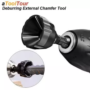 Инструмент для снятия заусенцев с внешней фаски Твердосплавное лезвие для снятия заусенцев Твердосплавное острое металлическое сверло для обрезки Внутренняя зенковка Стальной медный винт