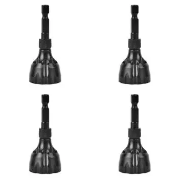 - Инструмент для снятия заусенцев с внешней фаской, тройной канавкой для поврежденных болтов(черный)