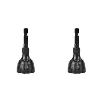 Инструмент для снятия заусенцев с внешней фаской, тройной канавкой для поврежденных болтов(черный) ?