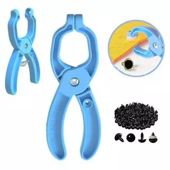 Инструмент для создания безопасных глаз для вязания крючком кукол 3D-печать амигуруми крючком безопасные глазки для крепления плюшевых животных вязание кукольных глаз вспомогательный инструмент небесно-голубой