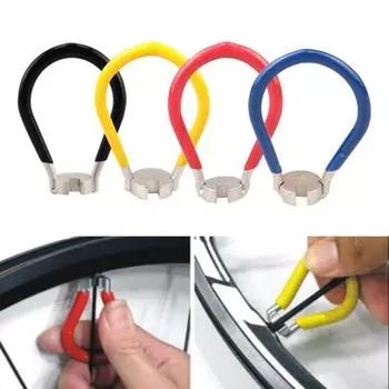 Инструмент для спиц велосипеда Инструмент для стальных спиц велосипедного колеса Коррекция обода велосипеда жёлтый