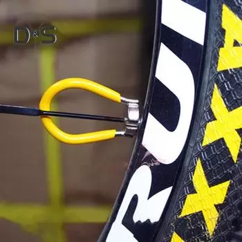 Инструмент для спиц велосипеда, стальной инструмент для спиц велосипедного колеса, набор для коррекции обода велосипеда для регулировки натяжения колеса велосипеда жёлтый