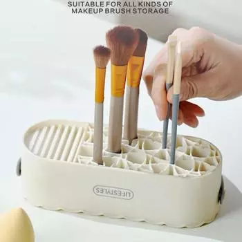Инструмент для сушки косметических кистей Panda, резиновая коробка для чистки кистей для макияжа, очиститель для кистей для макияжа для женщин B
