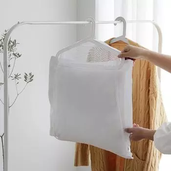 Инструмент для сушки подушек Ветрозащитная подушка Сетка для сушки Балконная сушилка для обуви Полка для сушки одежды на окне Сушилка для одежды Окно Снаружи Носки Чистая сумка single layer 55*47cm