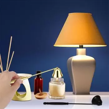 Инструмент для тушения свечей с длинной ручкой, аксессуар для тушения свечей, фитили для свечей, аксессуары из нержавеющей стали