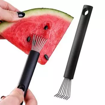 Инструмент для удаления арбуза без косточек с силиконовой ручкой Легкое средство для удаления семян арбуза для детей Сепаратор фруктов из нержавеющей стали