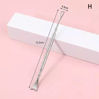 Инструмент для удаления черных точек с черными точками, прыщи, иглы для выдавливания прыщей, инструменты, ложка для чистки лица, экстрактор комедонов, очиститель пор H