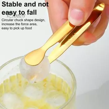 Инструмент для удаления чешуи яйца Chalaza Извлекатель скорлупы сломанных яиц Из нержавеющей стали Извлекатель чешуи яйца Chalazae Многофункциональные щипцы для льда Кухонный гаджет серебряный