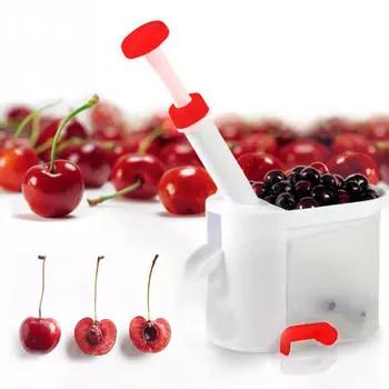 Инструмент для удаления камней Cherry Pitter Cherry Corer с контейнером для кухонных гаджетов
