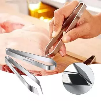 Инструмент для удаления костей из нержавеющей стали, многофункциональный зажим для удаления свиной шерсти и рыбьих костей, пинцет для рыбьих костей, кухонные принадлежности, аксессуары