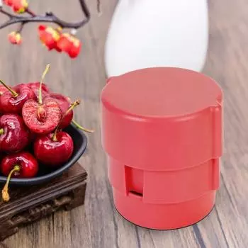 Инструмент для удаления косточек из оливок и вишен Yousheng, многофункциональный инструмент из нержавеющей стали с 6 отверстиями, легкоочищаемый портативный инструмент для удаления косточек из чернослива зелёный