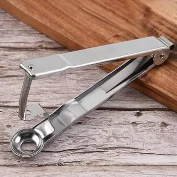 Инструмент для удаления косточек из оливок Yousheng Cherry Pitter Tool из нержавеющей стали, эргономичный портативный инструмент для удаления косточек из плодов вишневого цвета серебряный