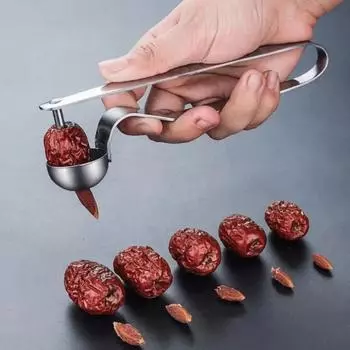 Инструмент для удаления косточек из вишневых оливок из нержавеющей стали, красные финики, инструменты для удаления сердцевины из финикового жужуба, многоцелевой инструмент для удаления сердцевины из фруктов, кухонный гаджет 1PCS