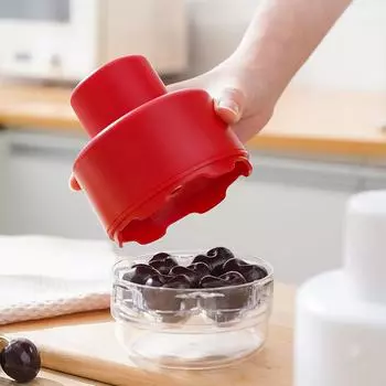 Инструмент для удаления косточек из вишни Инструмент для удаления косточек из оливок Инструмент для удаления косточек Инструмент для удаления косточек из вишневых оливок Кухонный инструмент для удаления косточек из фруктов красный