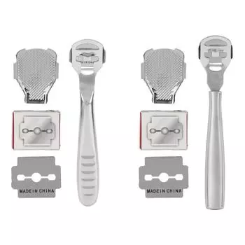 Инструмент для удаления мозолей из нержавеющей стали, бритва для удаления огрубевшей кожи на пятках, инструмент для педикюра, бритва MJJPG021 14.8cm 5.8in MJJPG0