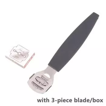 Инструмент для удаления мозолей на ногах из нержавеющей стали, бритва для ног, резак для кутикулы, удаление омертвевшей кожи, пилка для ухода за ногами, инструменты для педикюра чёрный