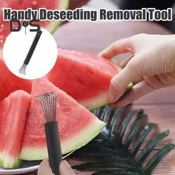 Инструмент для удаления семян дыни без косточек с силиконовой ручкой Легкое средство для удаления семян арбуза для лета Радость Сепаратор для удаления семян фруктов Кухонный инструмент 1pc