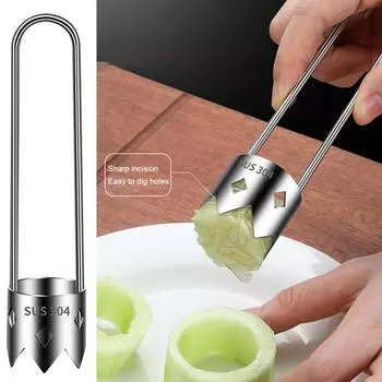 Инструмент для удаления сердцевины фруктов, экономящий время, сеялка для овощей, подготовка овощей CHINA