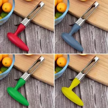 Инструмент для удаления сердцевины фруктов из нержавеющей стали Эргономичная ручка Удобная ручка Инструмент для удаления сердцевины груш Зубчатые лезвия Инструмент для удаления сердцевины груш чёрный