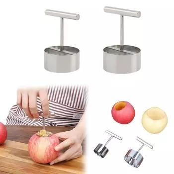 Инструмент для удаления сердцевины фруктов из нержавеющей стали 304, инструмент для удаления сердцевины фруктов, копатель отверстий, форма для выпечки S серебряный