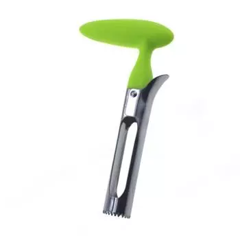 Инструмент для удаления сердцевины фруктов из нержавеющей стали Эргономичная ручка Удобная ручка Инструмент для удаления сердцевины груш Зубчатые лезвия Инструмент для удаления сердцевины груш красный