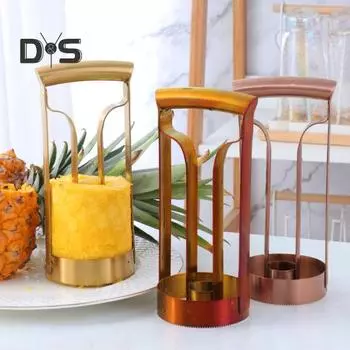 Инструмент для удаления сердцевины и нарезки ананаса для нарезанных фруктов кольцами, нержавеющая сталь, инструмент для удаления сердцевины ананаса с острым лезвием, легко моющийся кухонный гаджет для дома