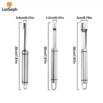 Инструмент для удаления сердцевины из фруктов Leeseph из нержавеющей стали, многофункциональный инструмент для удаления сердцевины из плодов ююба с зубцами, кухонный гаджет